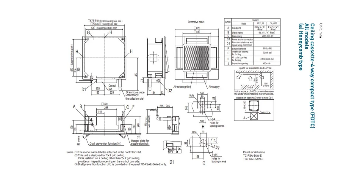 Schema tehnică FDTC56KXZE1-W