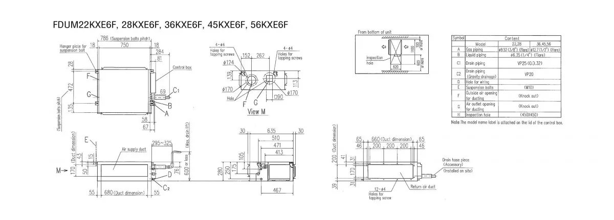 Schema tehnică FDUM45KXE6F