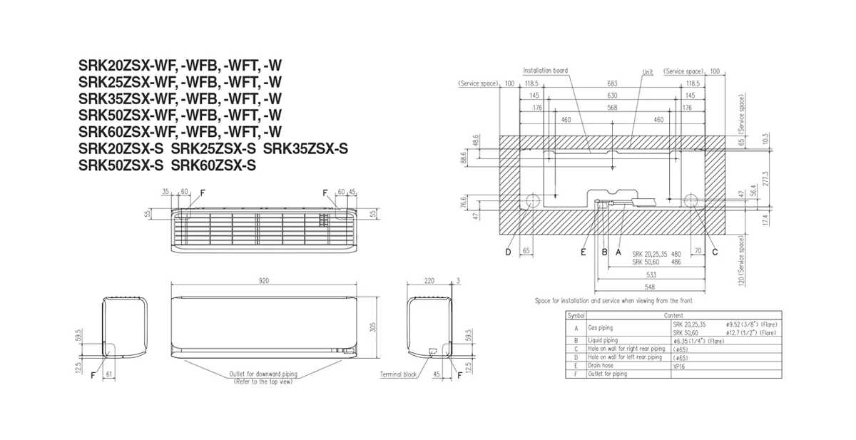 Schema tehnică SRK35ZSX-WFT