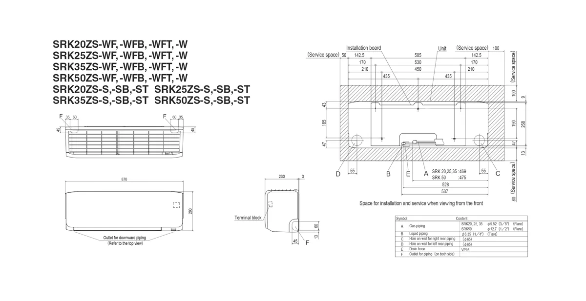 Schema tehnică SRK35ZS-WFB