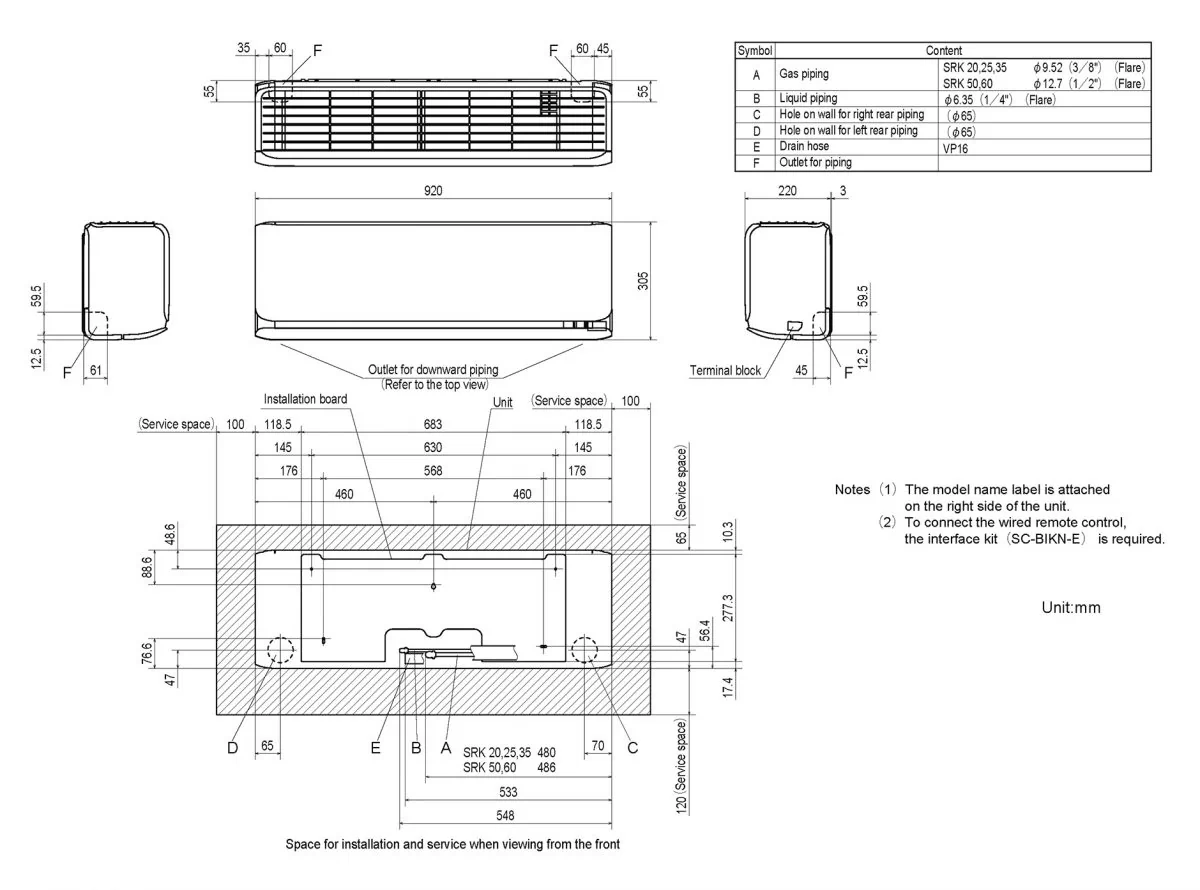 Schema tehnică SRK50ZSX-W