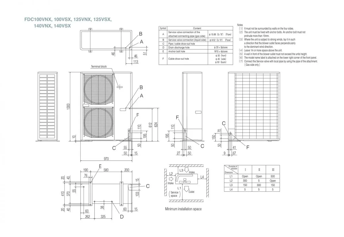 Schema tehnică FDT140VSXPVH