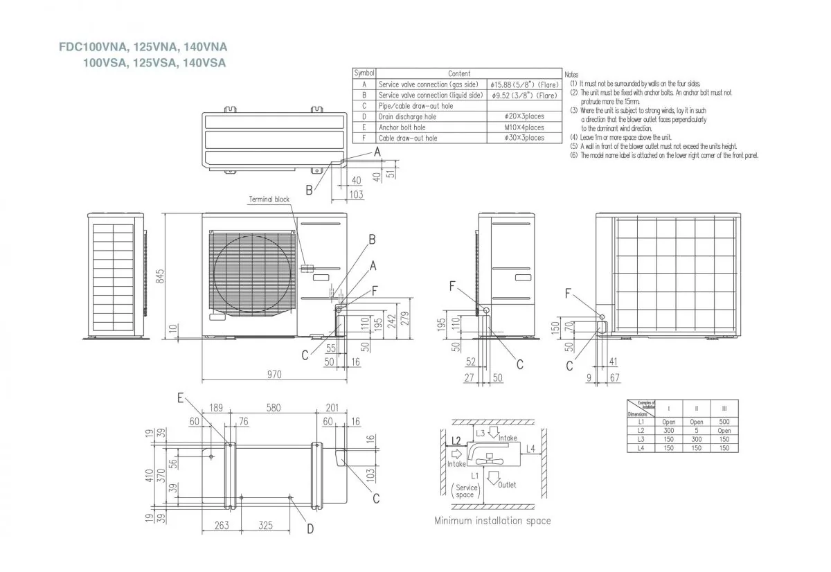 Schema tehnică FDE140VNAPVH