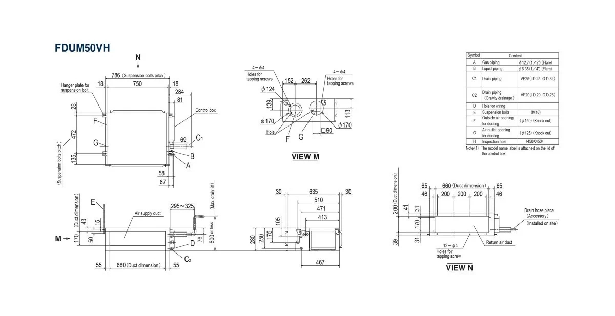 Schema tehnică FDUM140VSXTVH